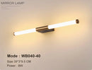 Axyaa Gold LED Mirror Light Tubular Wall Lamp for Modern Home Decor