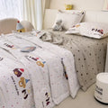 Axyaa Super Soft Cloud Cotton Summer Quilt 4-Piece Set