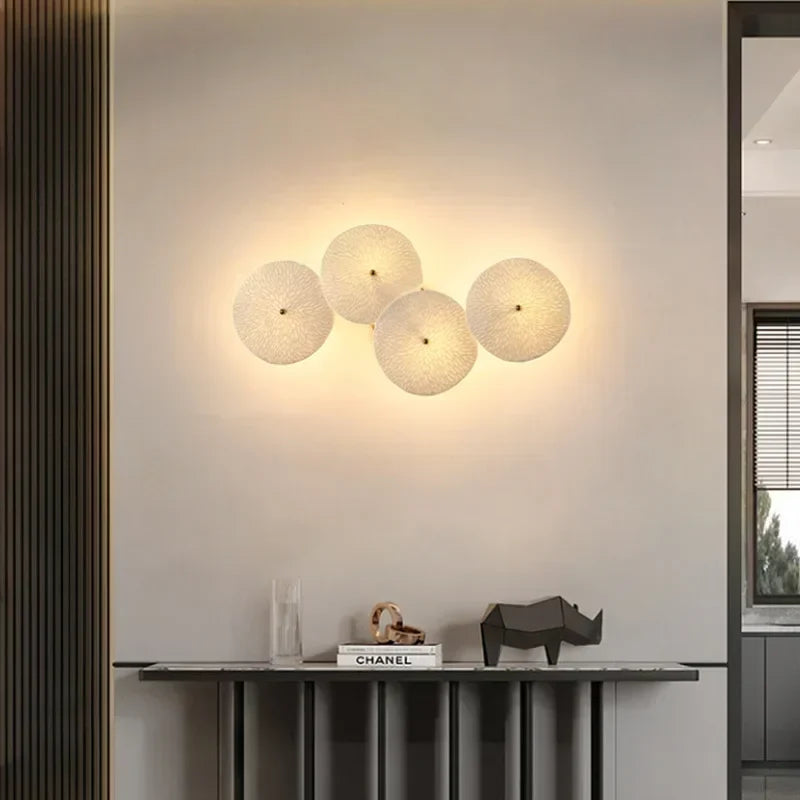 Axyaa Ceramic LED Wall Lamp: Modern French Luxury Design for Home Decor & Bedside Lighting