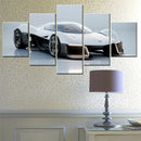 Axyaa Racing Cars Corvette Concept Wall Art Decor - 5 Piece Canvas Poster Set