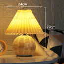 Axyaa Modern Rattan Weave Vase Table Lamp LED Light