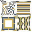 Axyaa Nordic Stripe Printed Pillowcase for Living Room Sofa, Simple Style Cover