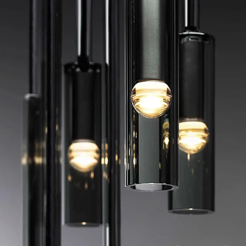 Axyaa Modern LED Pendant Chandeliers for Indoor Living and Dining Room Lighting