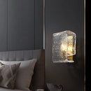 Axyaa Glass Copper Hotel Bedside Wall Sconces Light