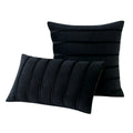 Axyaa Velvet Stripe Pillowcase for Farmhouse Rustic Christmas Decor