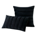 Axyaa Red Green Stripe Velvet Pillow Covers 30x50cm 45x45cm 50x50cm
