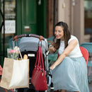Axyaa Stroller Hooks: Multi-function PU Leather Diaper Bag Organizers