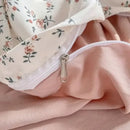 Axyaa Romantic Pink Tulip Bedding Set – Twin Full Queen Princess Style
