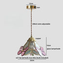Axyaa Modern LED Pendant Lights Clear Glass Gold Copper Minimalist Hanging Lamp