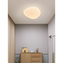 Axyaa White Acrylic Nordic Pebble Ceiling Light for Modern Minimalist Spaces