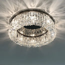 Axyaa Modern Circular Crystal LED Ceiling Chandelier - High-end Luxury Lighting