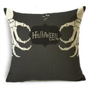 Black White Happy Halloween Trick Or Treat Pillowcase for Axyaa Décor