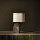 Axyaa Japanese Style Solid Wood Linen Art Table Lamp Home Decoration Lighting