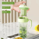 Axyaa Large Capacity Glass Sports Water Bottle with Straw for Summer Outdoor Activities
