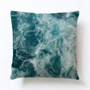 Axyaa Beach Alphabet Linen Pillowcase for Summer Home Decor