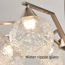 Axyaa Retro Glass Pendant Chandelier for Living Room, Bedroom, Kitchen & Restaurant