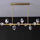 Axyaa Crystal Chandelier Pendant Light for Living Room, Dining Room, and Ceiling - Indoor Luxury Lighting