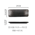 Axyaa Ceramic Sushi Plate Rectangle Dish for Restaurant Hotel Household Fish Grill