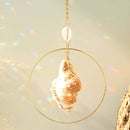 Axyaa Crystal Conch Sun Catcher Prism Garden Decoration Rainbow Light Catcher