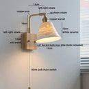 Axyaa Ceramic LED Wall Lamps Bedroom Reading Warm Light Flower Shade
