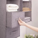 Axyaa Portable Wardrobe Hanging Storage Bag Closet Organizer