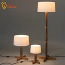Axyaa Wabi-sabi Solid Wood Floor Lamp LED E27 Zen Art Decor Corner Stand Lighting
