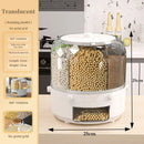 Axyaa Rice & Cereal Dispenser: Sealed 360° Rotating Kitchen Container with Multiple Sections
