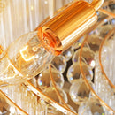 Axyaa Crystal LED Chandelier: Elegant Ceiling Lamp for Home, Living Room, Bedroom, Kitchen & Hotel