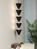 Axya Cream Style Bedroom Bedside Chandelier Branched Long Line Design