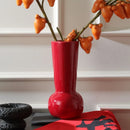 Axyaa Ceramic Small Vase: High-end Red Wedding Gift & New Year's Eve Decoration