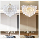 Axyaa Nordic Glass Bubble Chandelier LED Ceiling Light