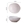 Axyaa Ceramic Dinner Plate Set B: Soup, Pasta, Steak, Sushi Dishes, Salad Bowls, Trays