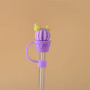 Axyaa Kawaii Silicone Straw Topper Cover for Tumblers & Bottles
