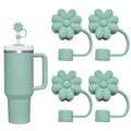 Axyaa Silicone Flower Straw Cover for Stanley Cup 30&40Oz Tumblers
