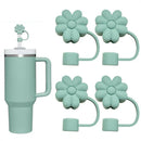 Axyaa Silicone Flower Straw Cover for Stanley Cup 30&40Oz Tumblers