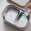 Axyaa Electric Lunch Box Set Stainless Steel 1L with Compartments & Bag