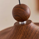 Axyaa Retro Wood Grain Pendant Lamp Water Droplet Design