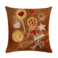 Axyaa Delicious Donuts Printed Cushion Cover Home Decor 45X45CM