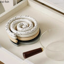 Axyaa Ceramic Tableware Mat: Creative & High Temperature Resistant Pot Mat