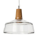 Axyaa Solid Wood Art Glass Pendant Chandelier for Home Decor
