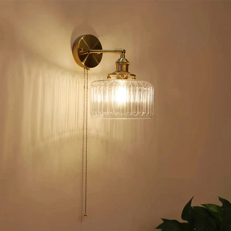 Axyaa Nordic LED Wall Lamp with Rotary Switch for Minimalist Interior Lighting