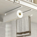 Axyaa Kitchen Paper Towel Rack Cabinet Organizer Shelf Storage