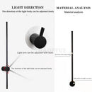 Axyaa LED Revolving Wall Light for Home Bedroom Stairs Living Room