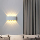 Axyaa 8W Waterproof Aluminum Wall Lamps Outdoor Indoor Up Down Lighting for Garden Porch Terrace