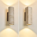 Axyaa Yellow Travertine Stone Japanese Style Wall Sconce Retro Spotlight