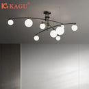 Axyaa Modern Nordic Chandelier: Creative Minimalist Style for Living Room