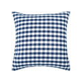 Axyaa Checkered Stripe Pillowcase Blue Series 45x45cm Home Office Decor