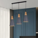 Axyaa Nordic Bar Wood Pendant Lights: Modern Aluminum Lamp Shade for Home Lighting