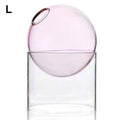 Axyaa Vintage Glass Vase for Tabletop Plants and Flower Arrangements