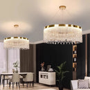 Axyaa Crystal Chandelier Ceiling Light Bedroom Living Room Pendant Lamp